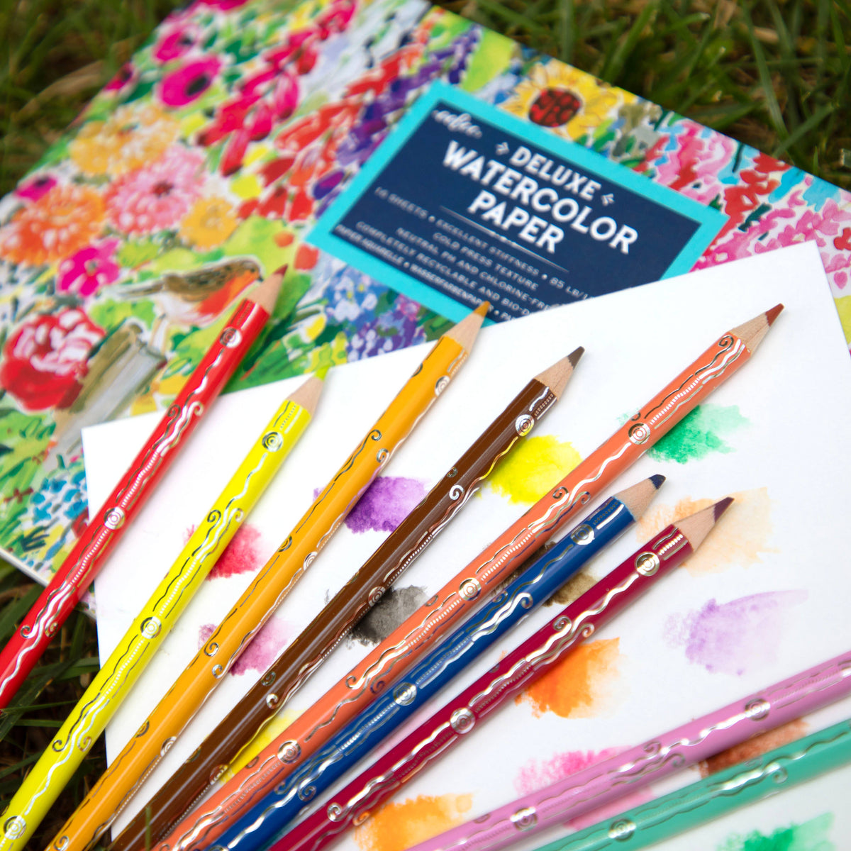 24 Watercolor Pencils - Seaside Garden