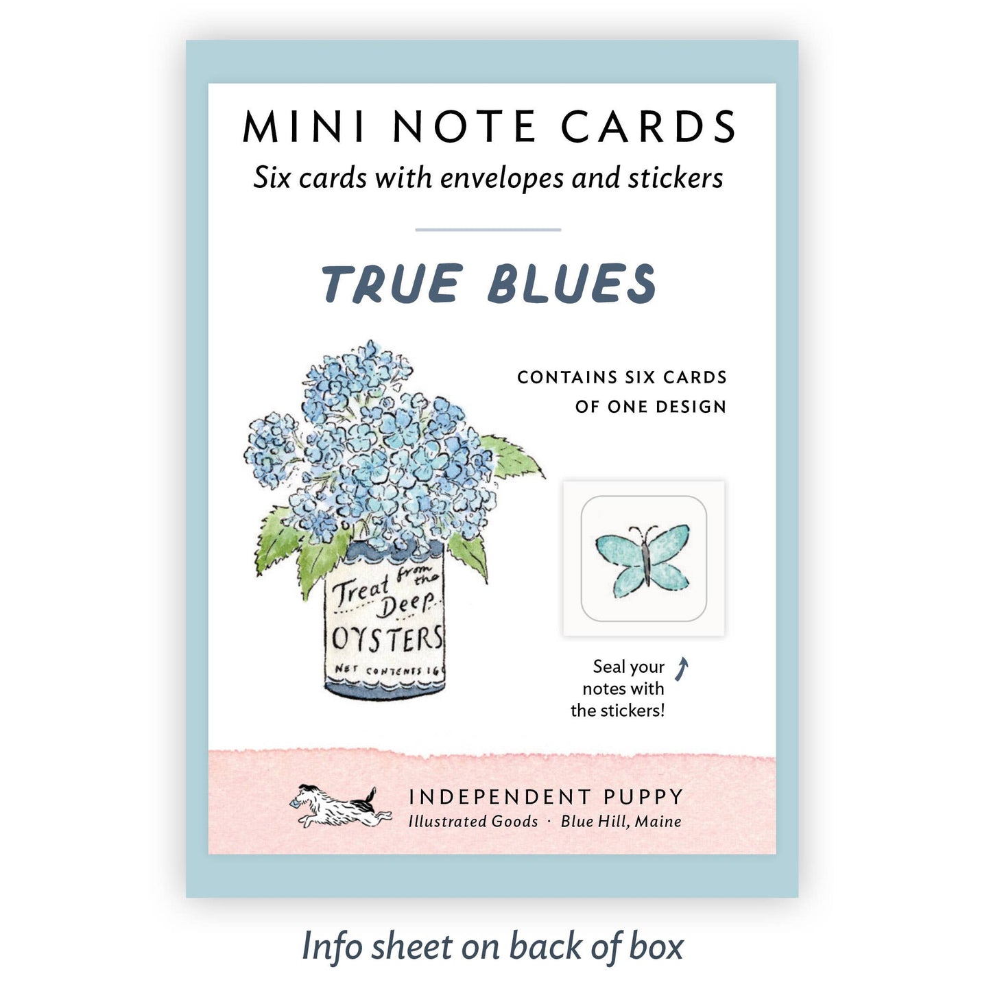 True Blues – Mini Note Card - SINGLE CARD