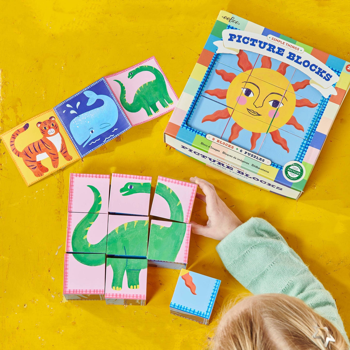 Simple Things Picture Blocks 9 Piece Puzzle