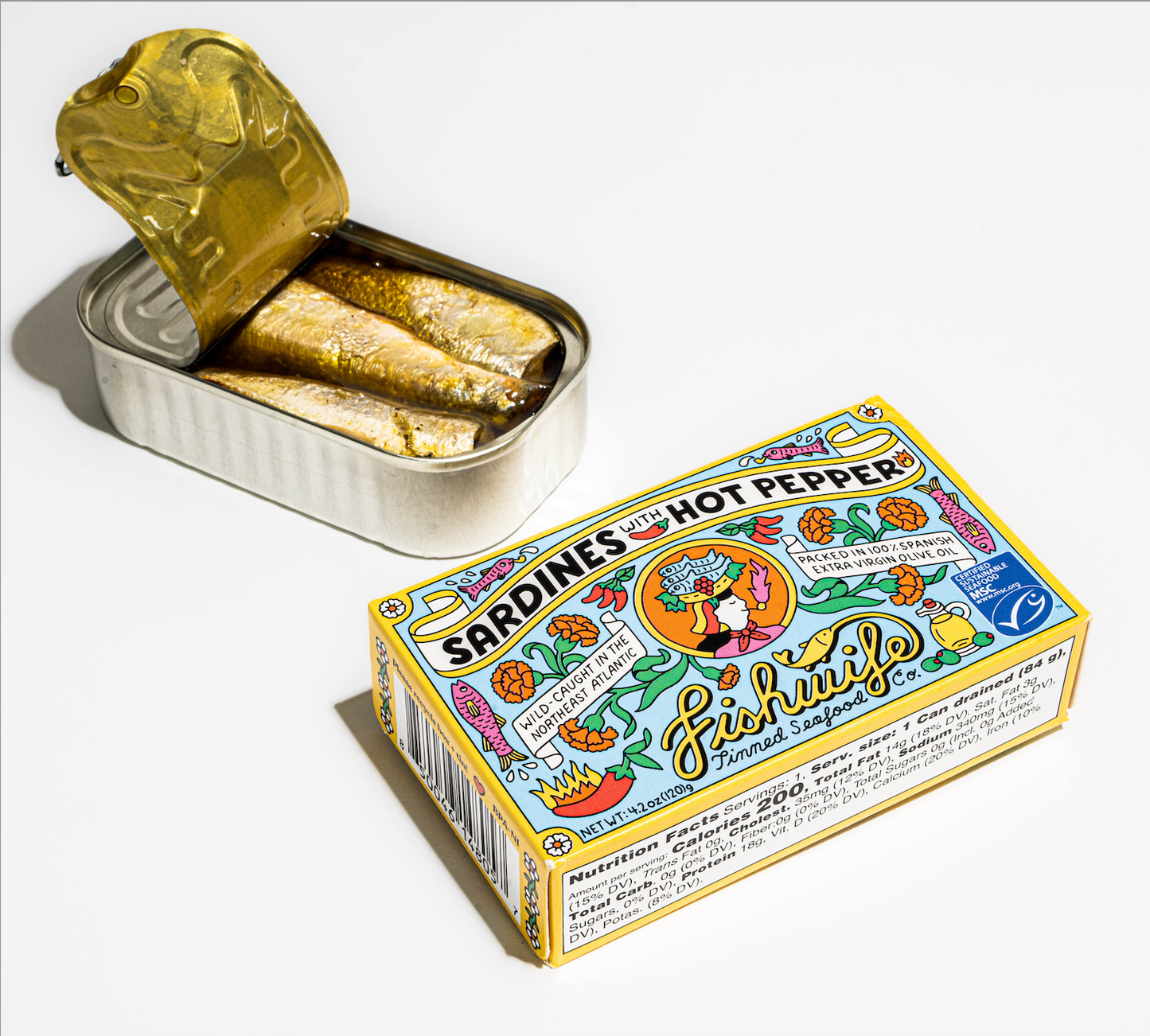 Sardines with Hot Pepper - Fishwife Tinned Fish Co.