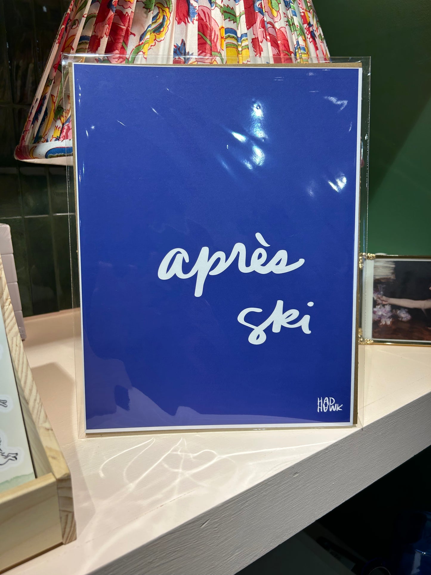 Apres Ski - 8"x10" - blue & white