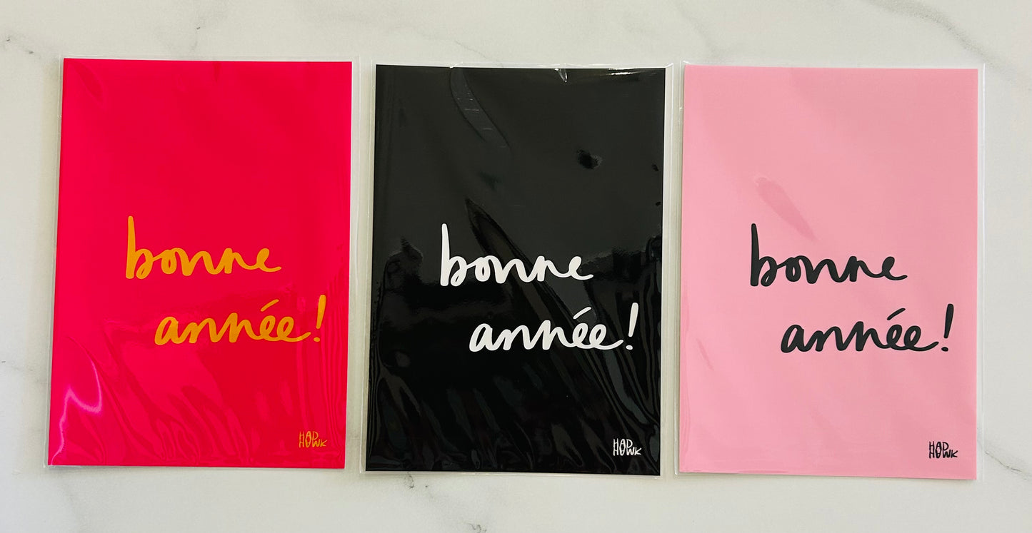 bonne année! - 5"x7" Print by Hadhawk
