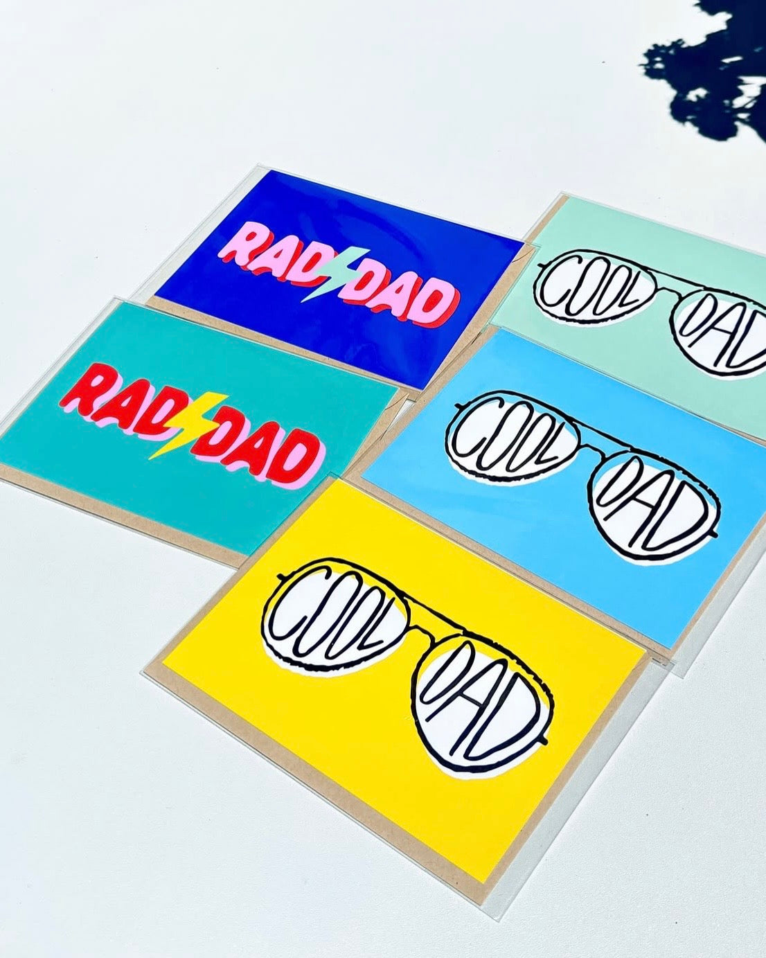 COOL DAD - Folded Card - Blank Inside - Green