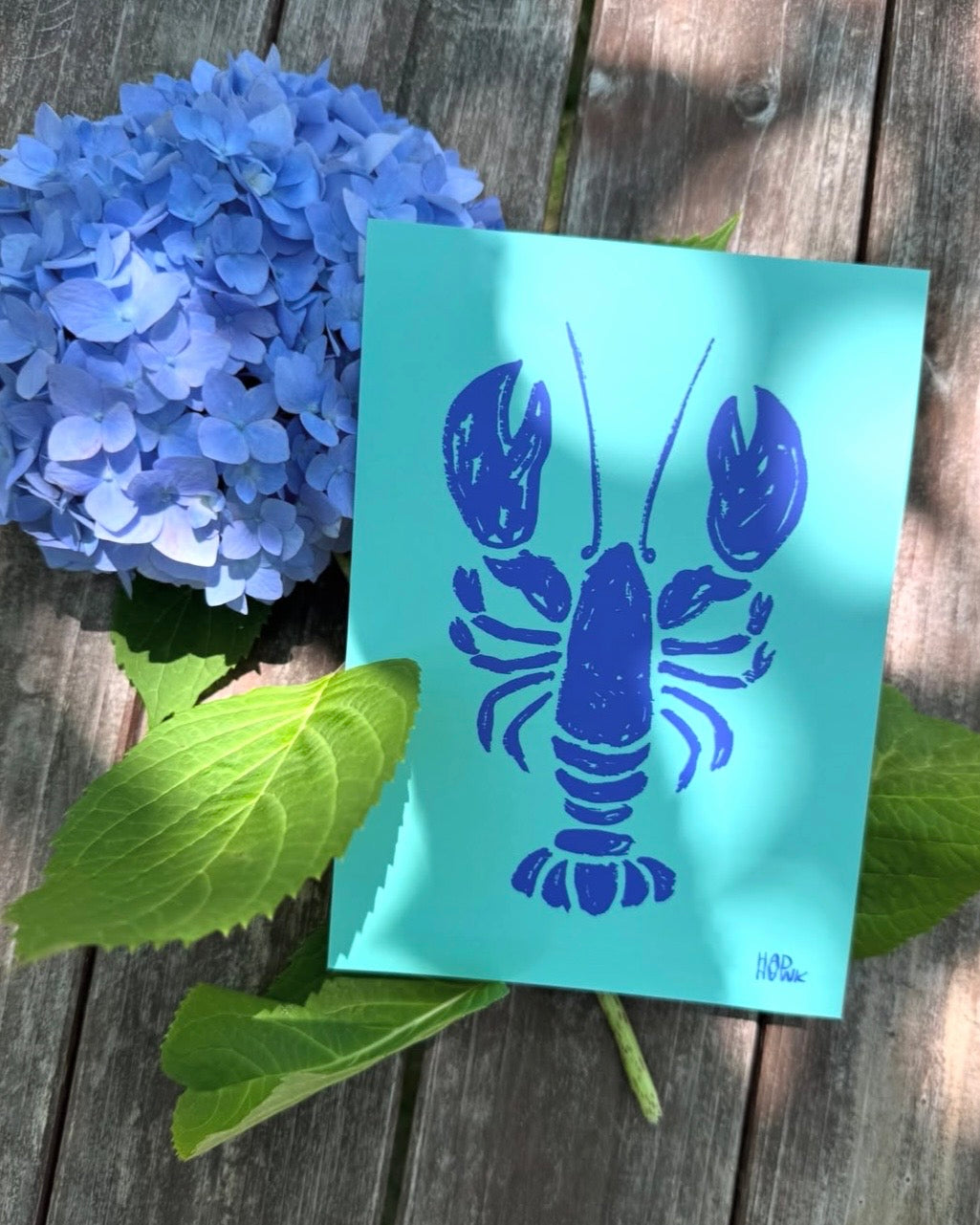 Lobster Print 5x7 - original