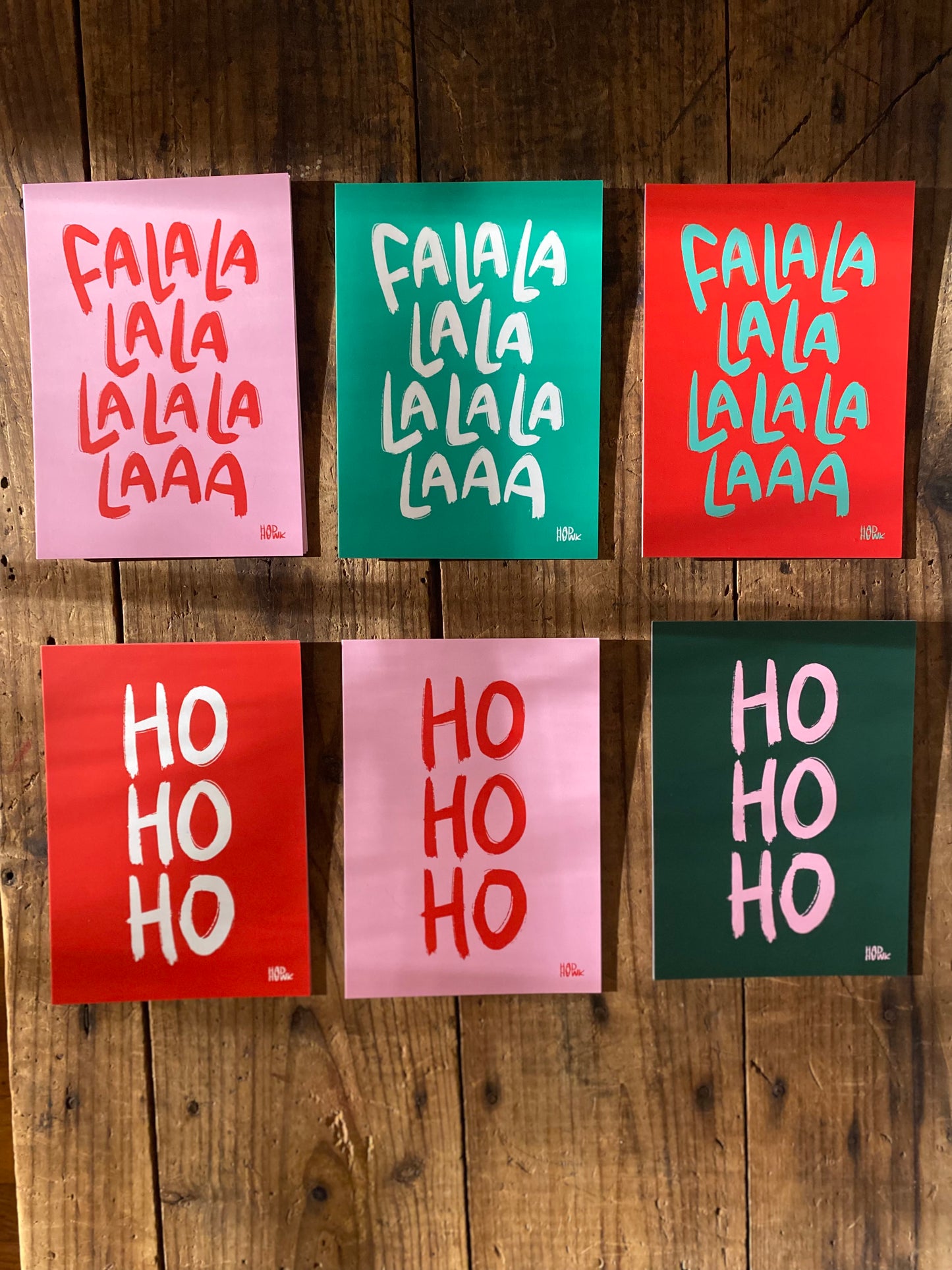 HO HO HO - Holiday 5"x7" Print by Hadhawk