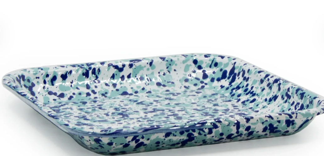 Ocean Swirl Square Tray - 1
