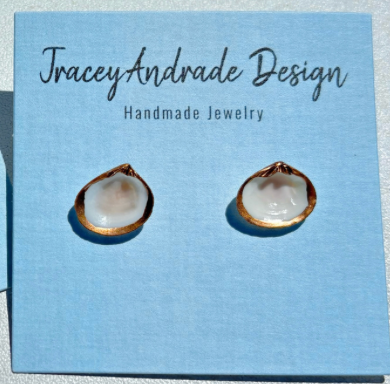 Oyster Shell Earrings Without Pearl