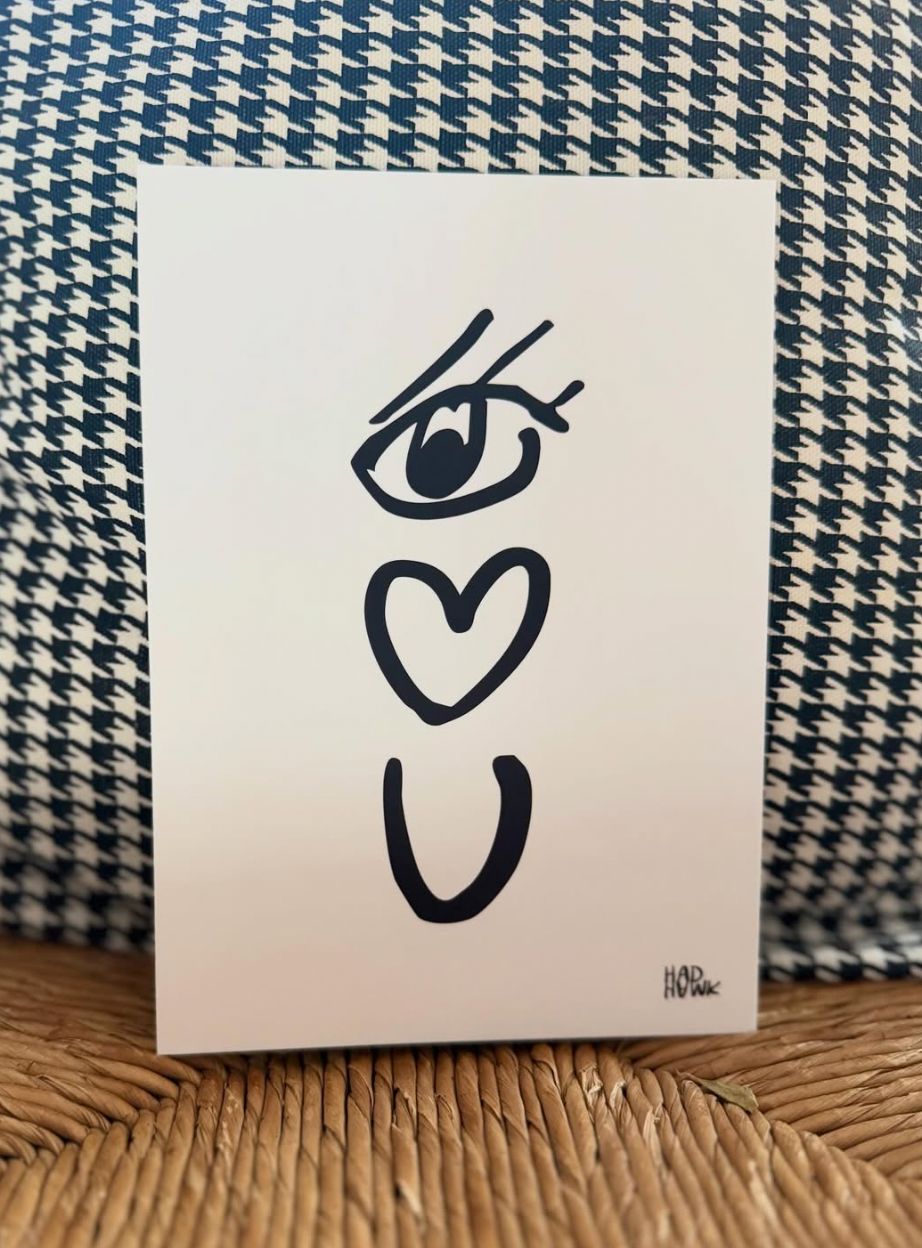 Eye Love You - Original Art Print 5"x 7"