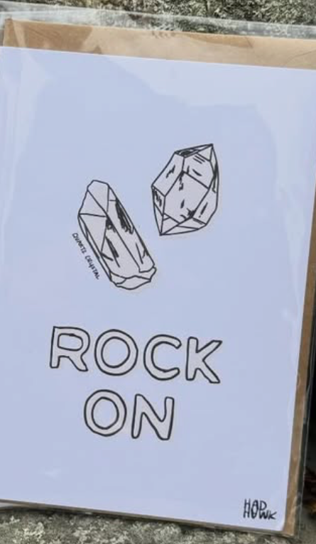 Hadhawk Design Greeting Card - Rock On