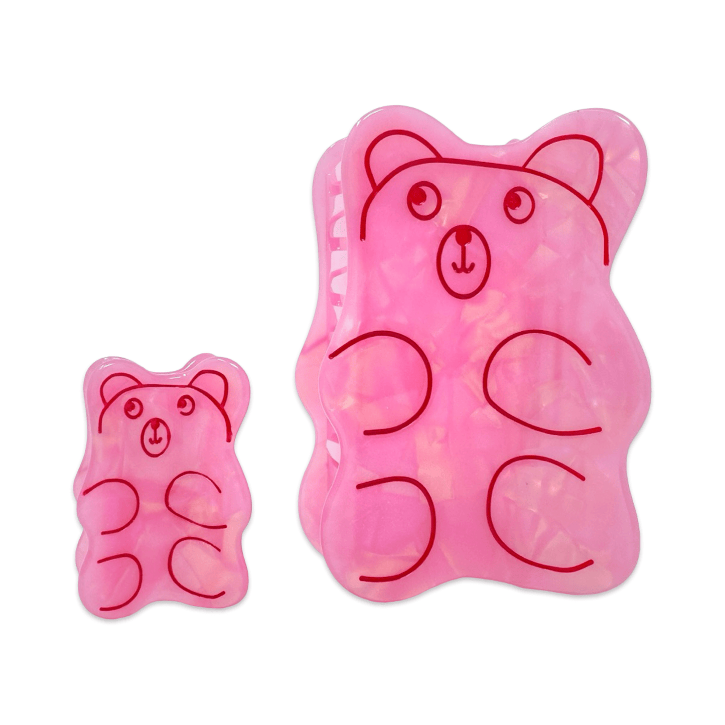 Jenny Lemons - Mini Pink Gummy Bear Hair Claw Clip