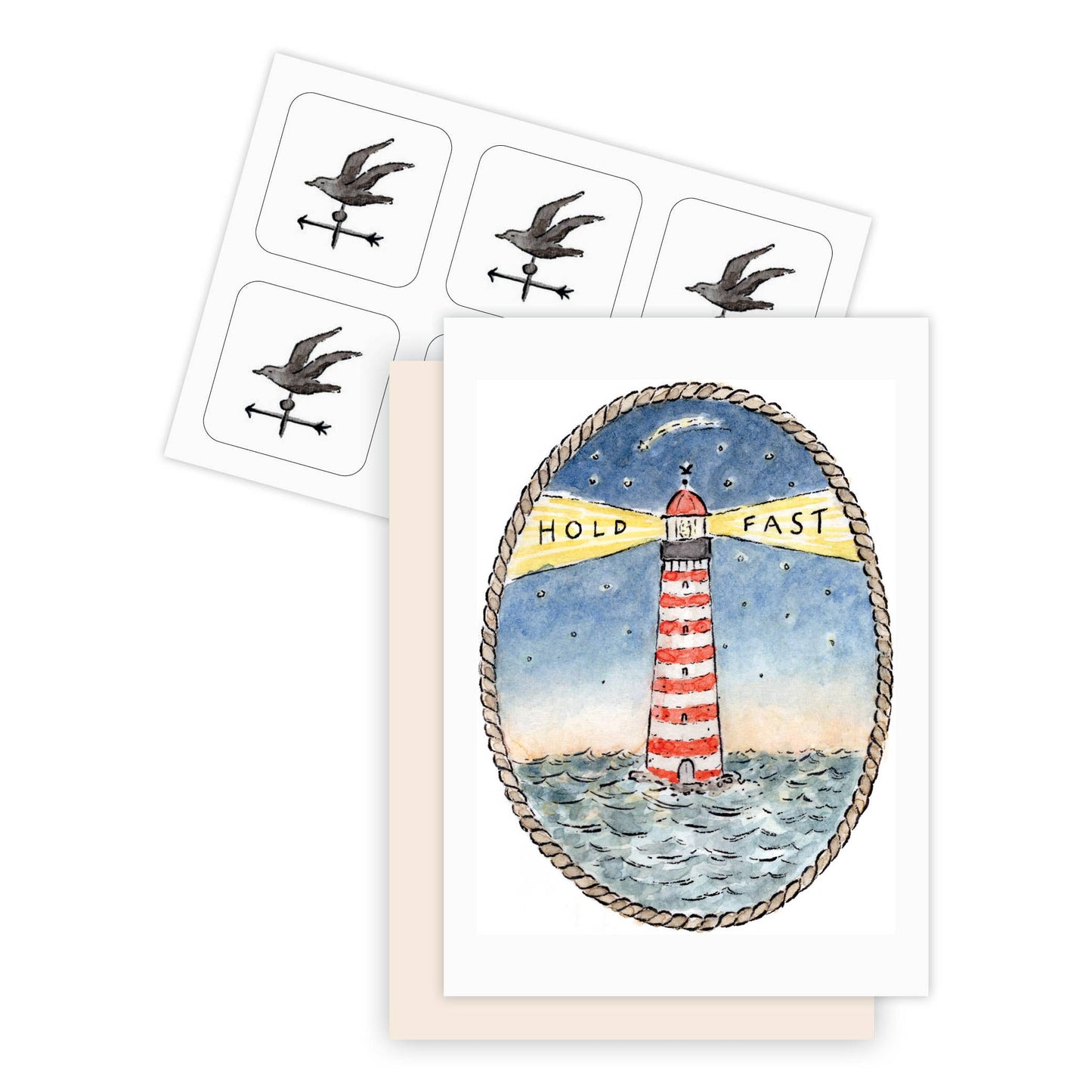 Lighthouse Mini Note Cards, Set of 6 | 2.5 x 3.5"