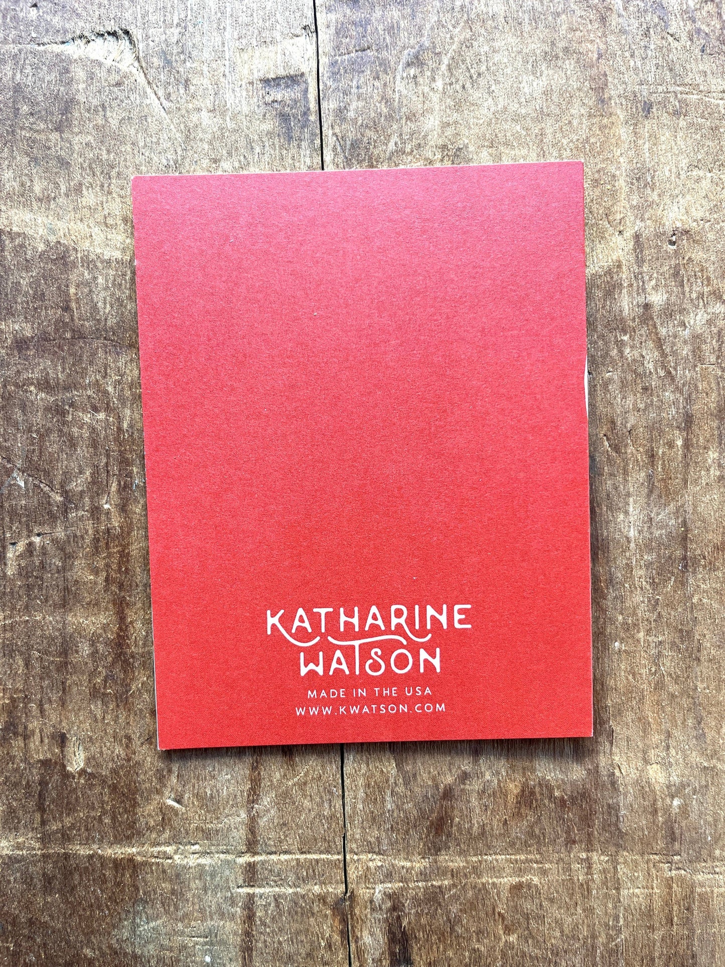 Katharine Watson - "I Love You," Greeting Card