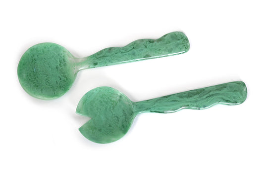 Resin Salad Server-Green (Set of 2)