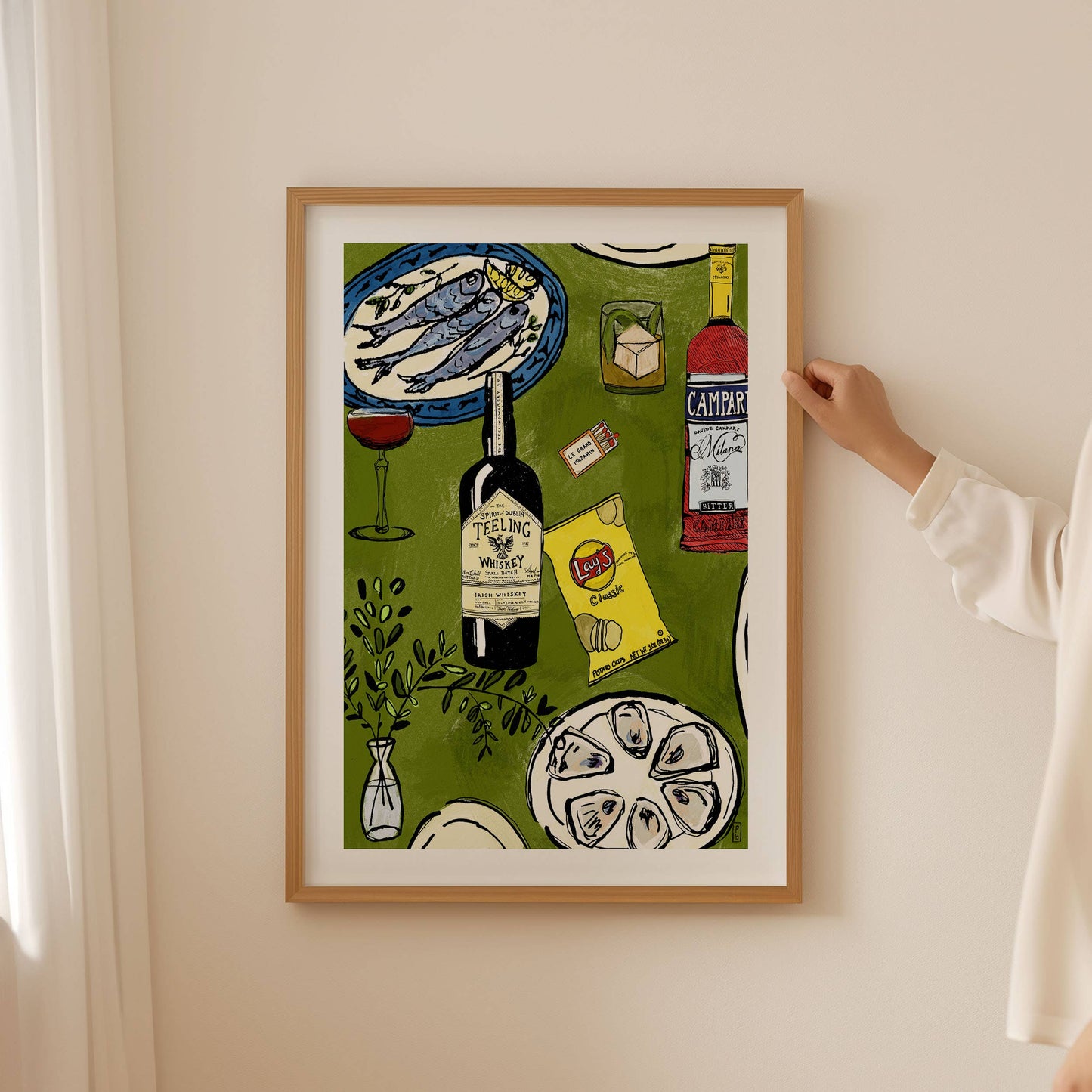 "Chips and Whiskey", Giclée Fine Art Print