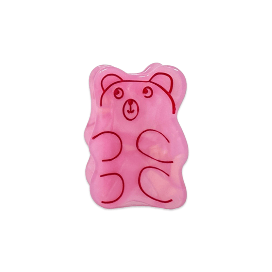 Jenny Lemons - Mini Pink Gummy Bear Hair Claw Clip
