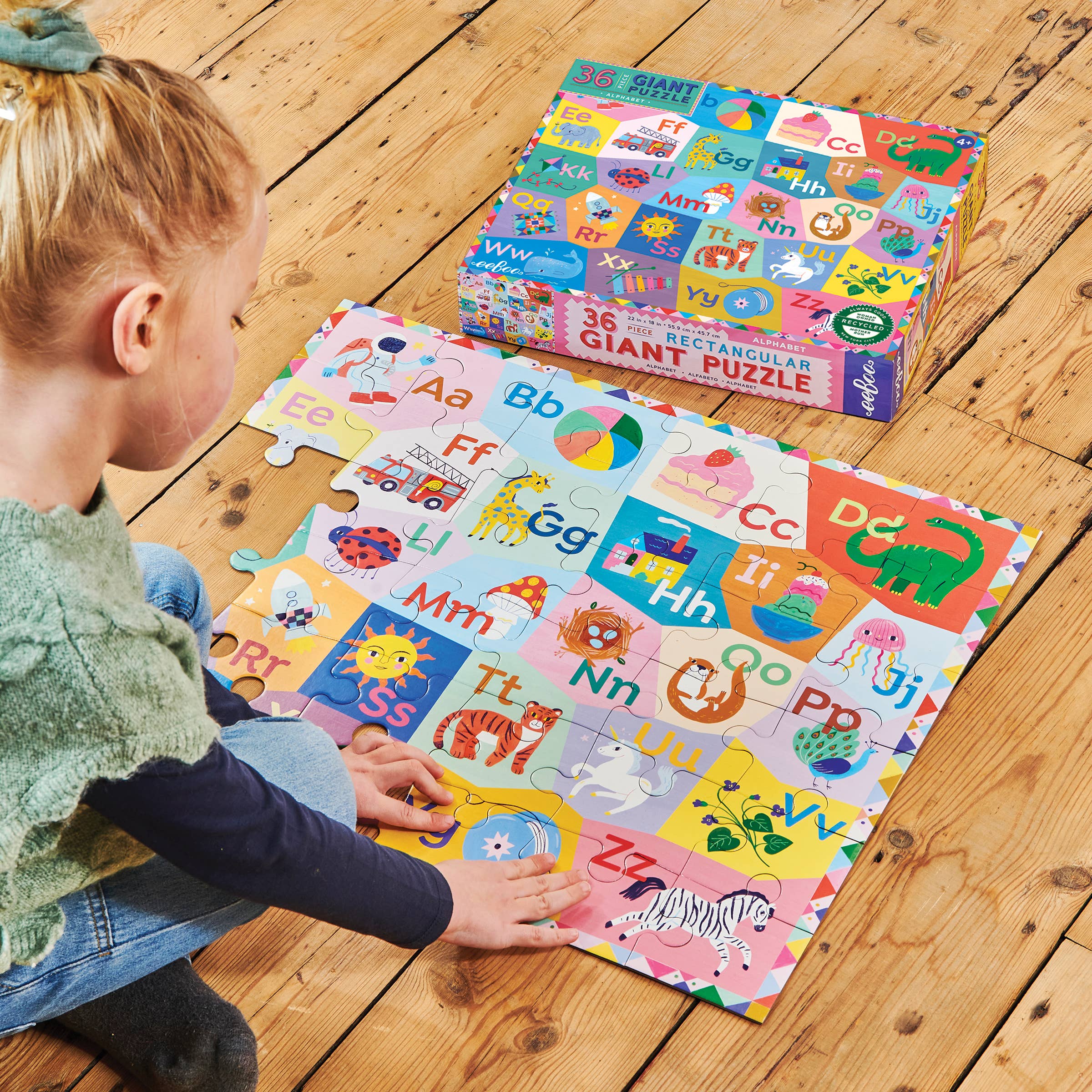 Alphabet 36 Piece Giant Puzzle – Holly and Olive