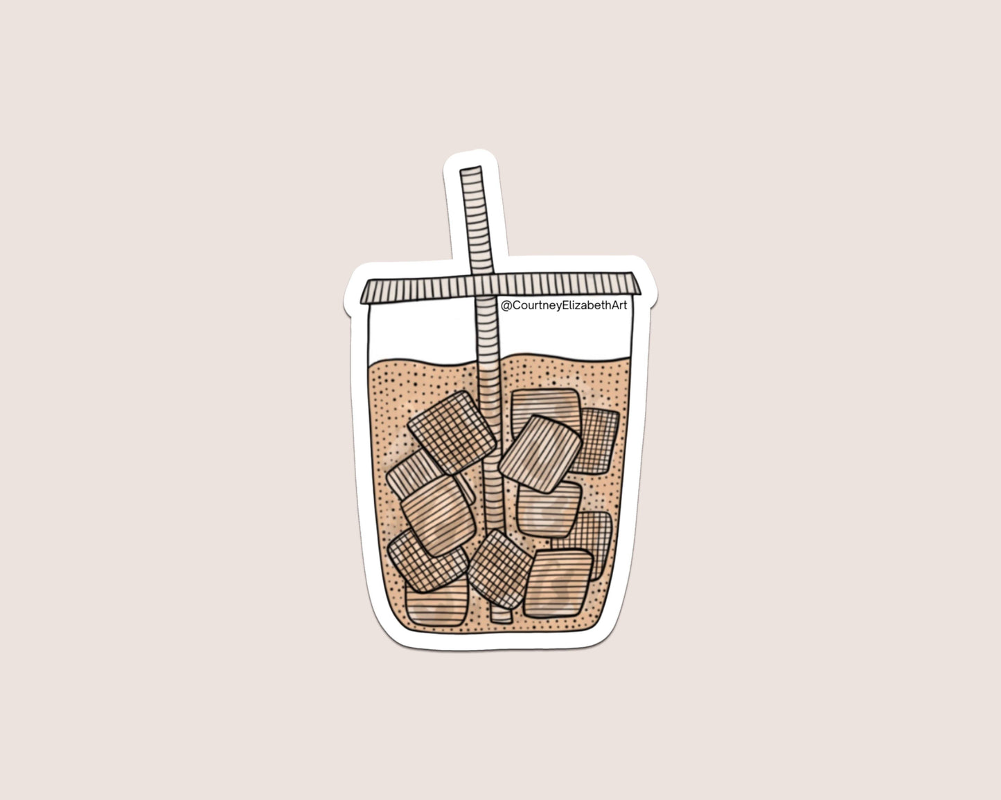 Iced Coffee Sticker