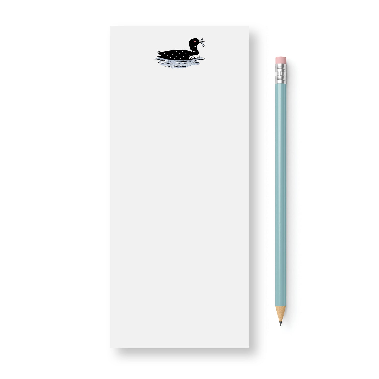 Swimming Loon Notepad | 3.66 x 8.5"