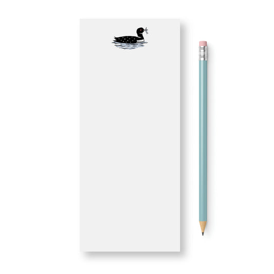 Swimming Loon Notepad | 3.66 x 8.5"