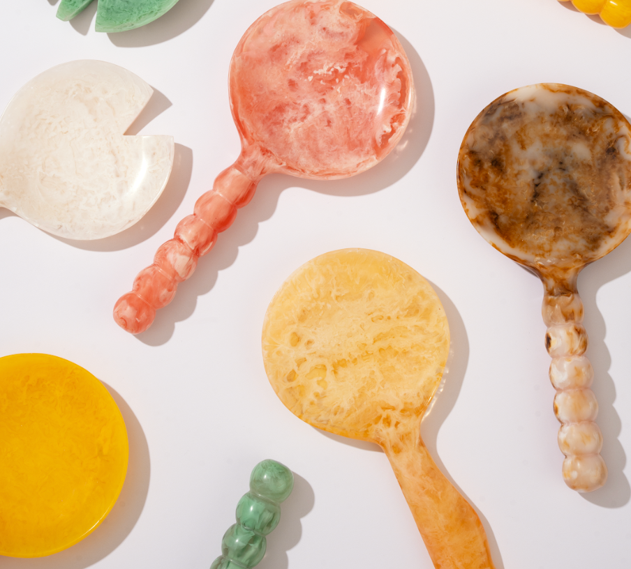 Resin Salad Server-Vanilla  (Set of 2)