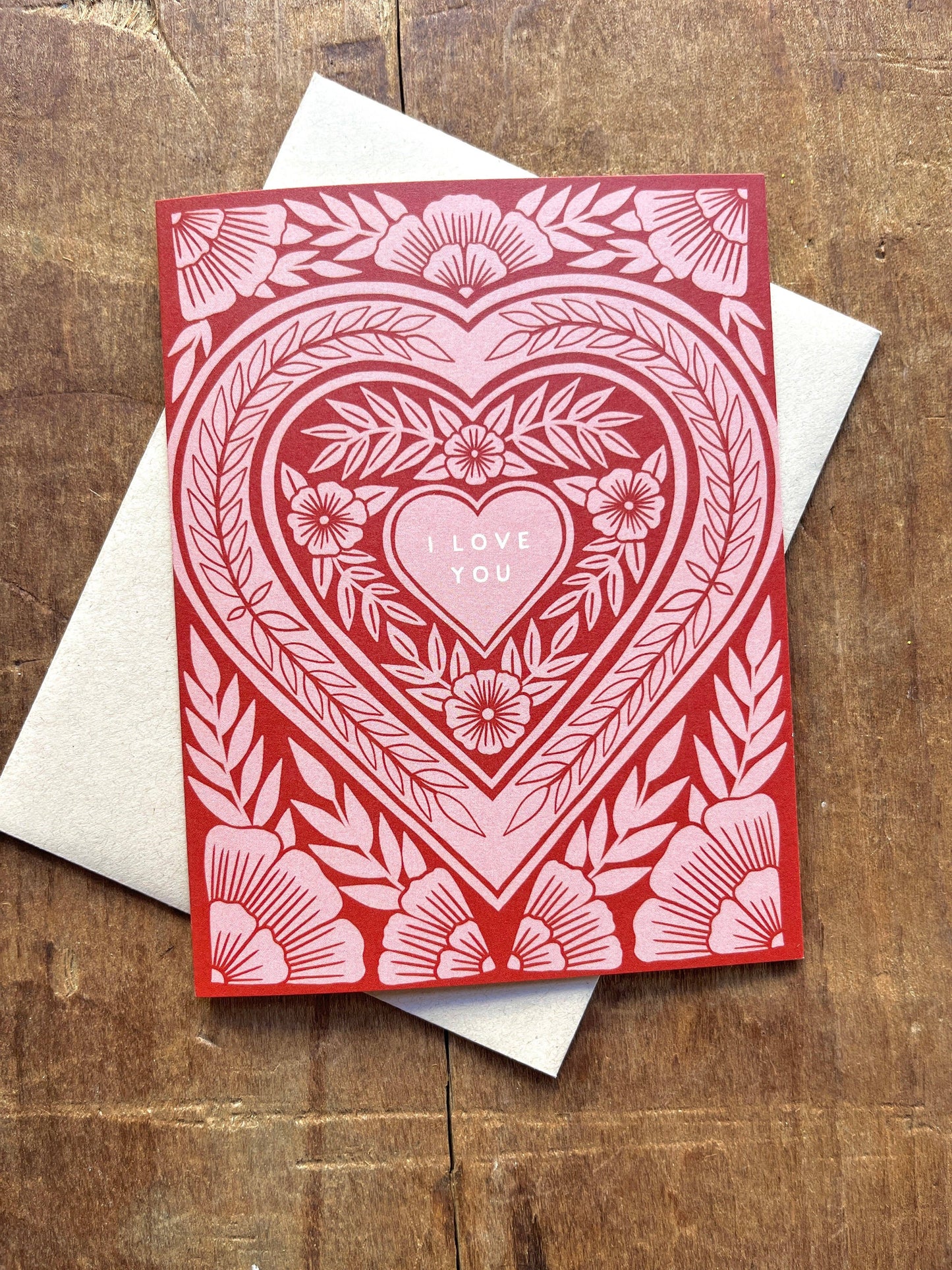 Katharine Watson - "I Love You," Greeting Card
