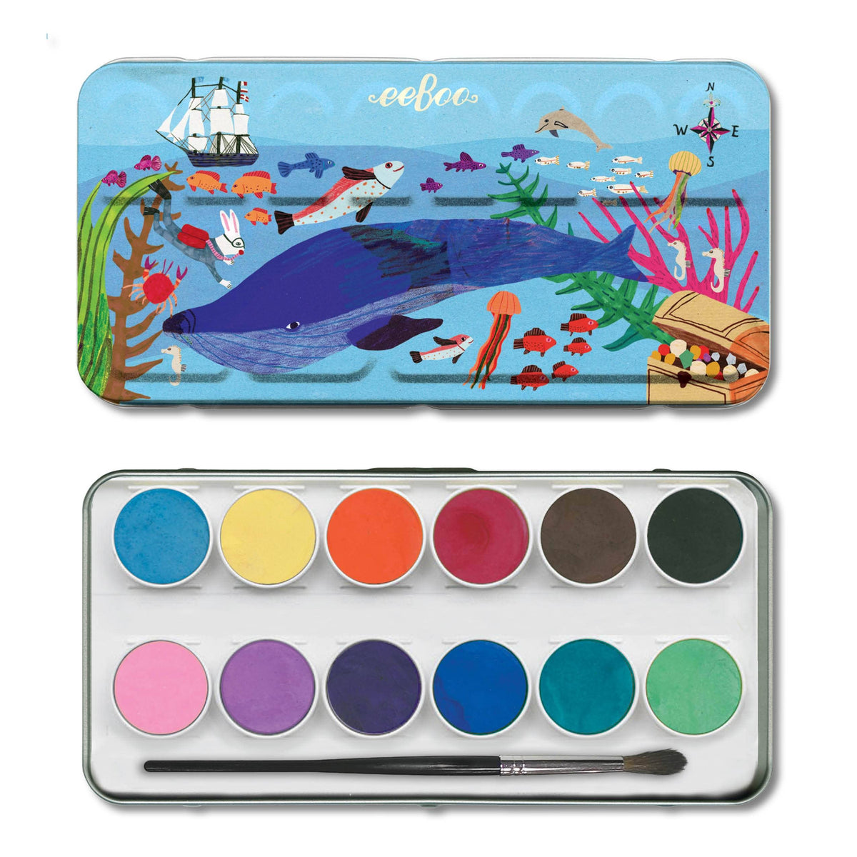 Watercolors Tin - In the Sea