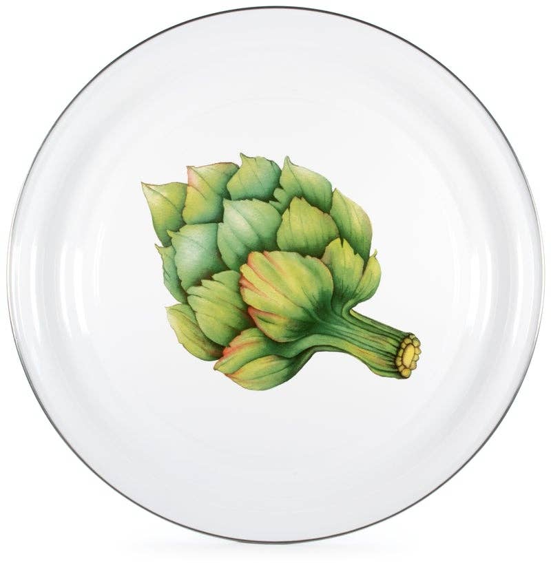 Artichoke Enamelware Fresh Produce Large Tray