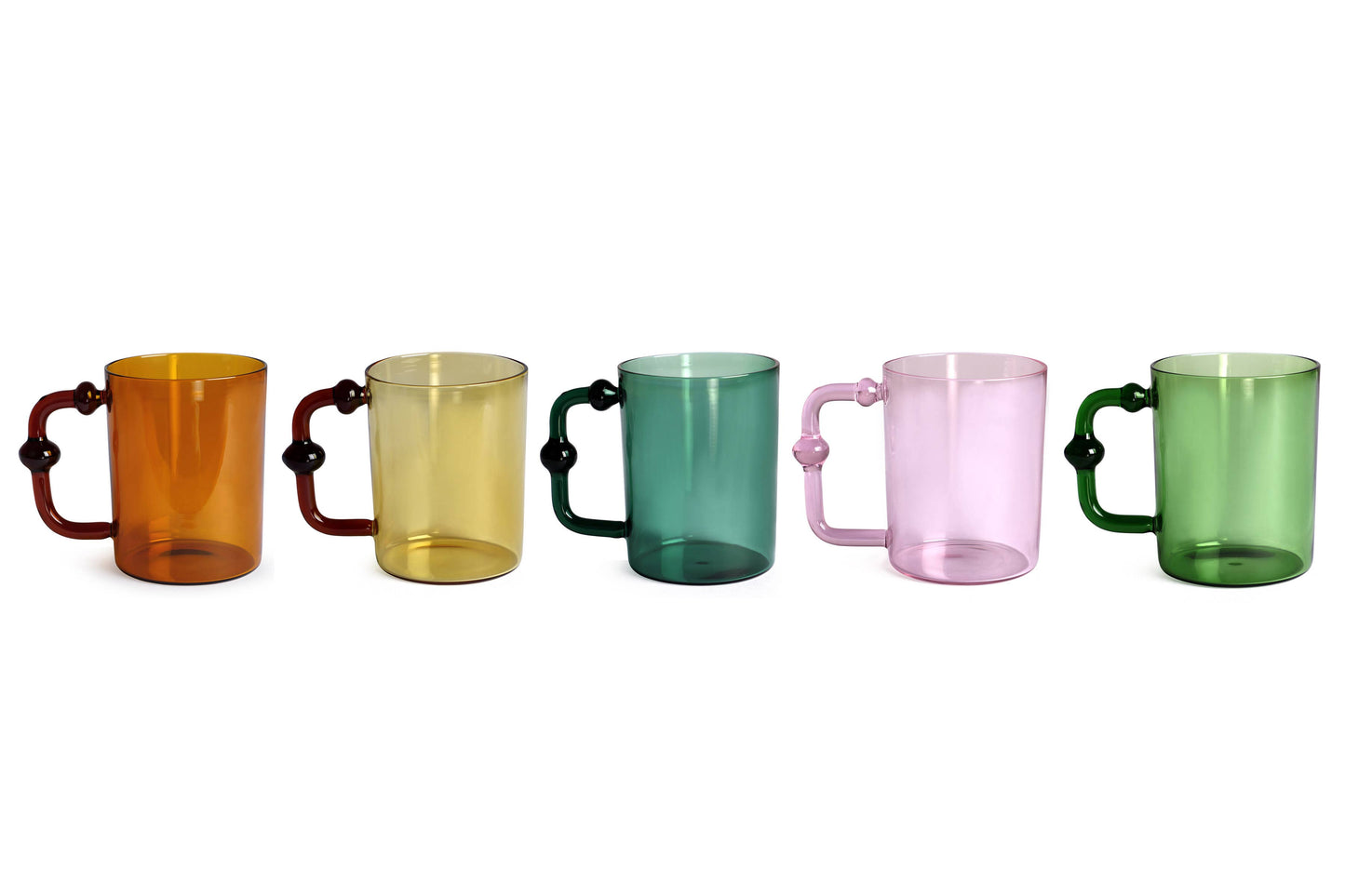 Colored Handblown Drinkware Coffee,Teal - 2.7X3.5 Inch