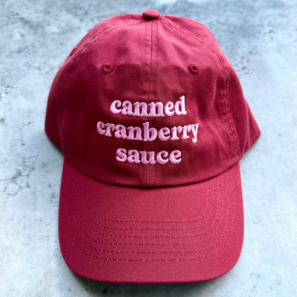Canned Cranberry Sauce Embroidered Hat