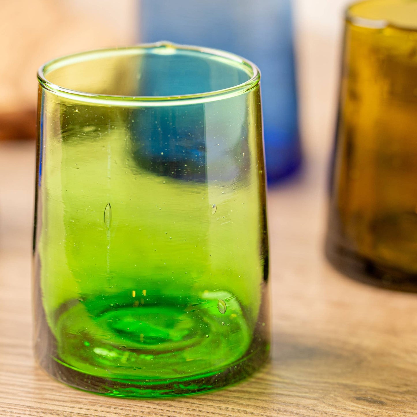 Moroccan Cone Glassware Small - Green