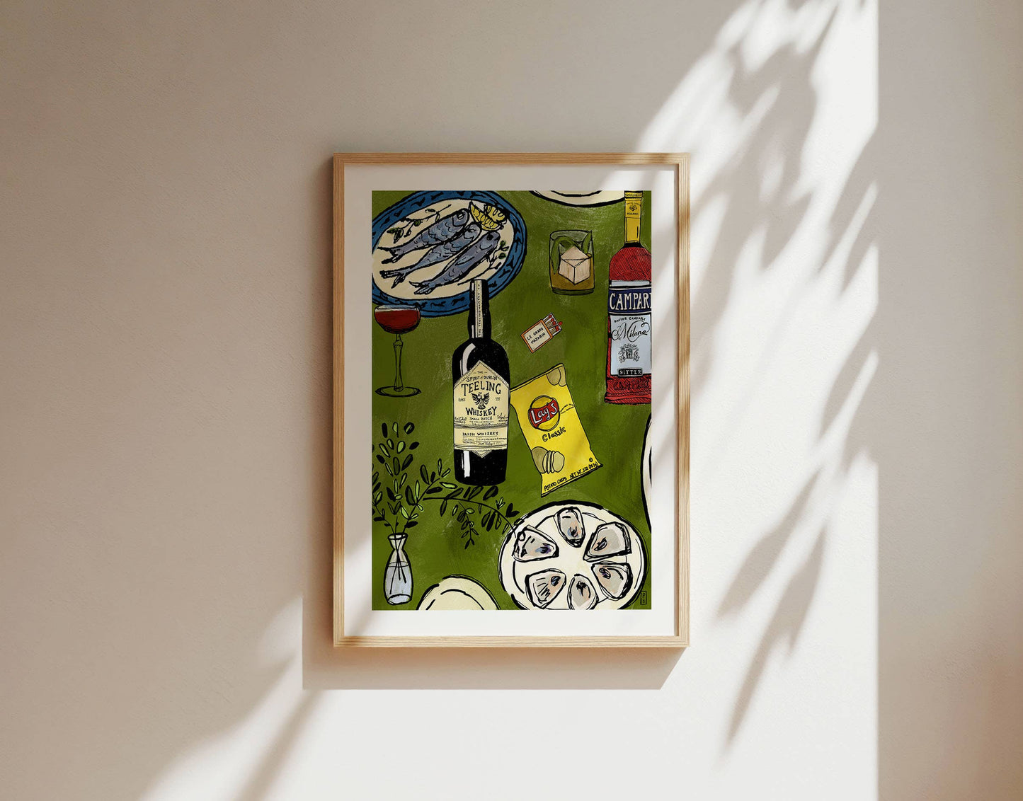 "Chips and Whiskey", Giclée Fine Art Print