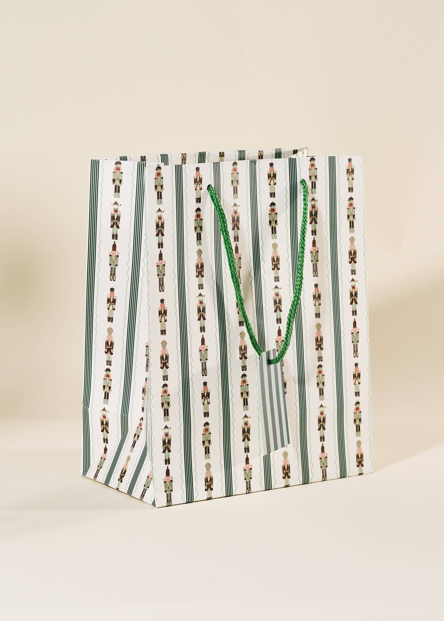 Nutcracker Stripe Medium Paper Gift Bag