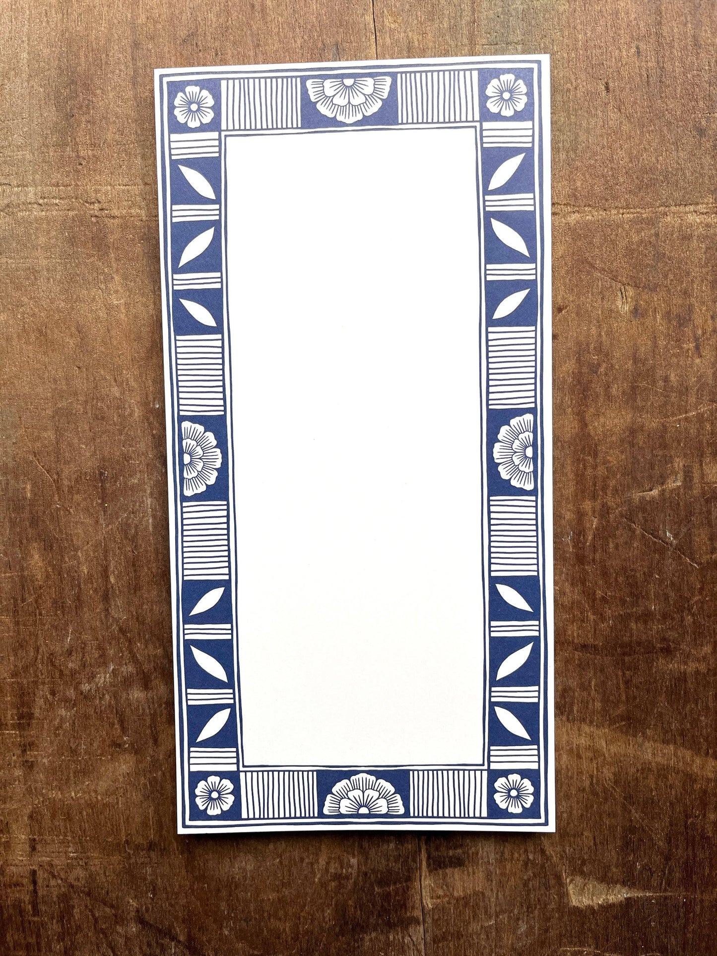 Blue Ceramic Motif Market Pad with Magnetic