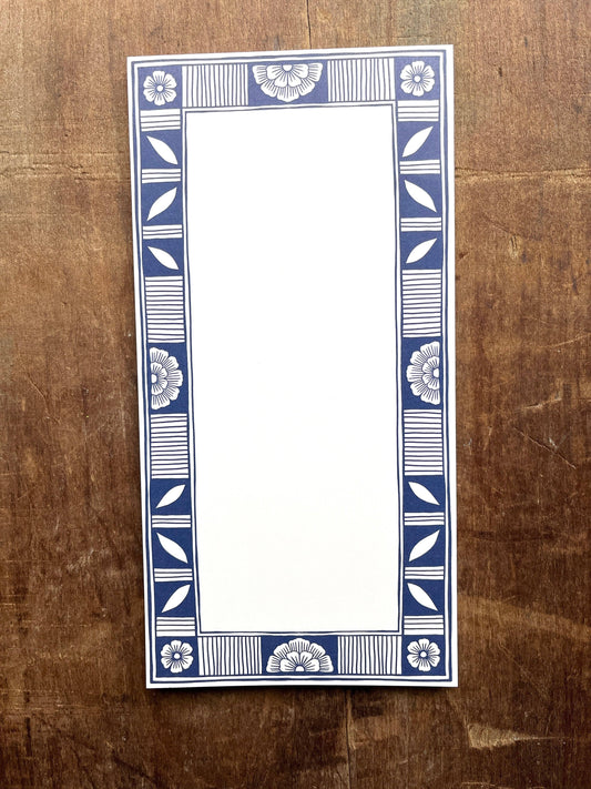 Blue Ceramic Motif Market Pad with Magnetic