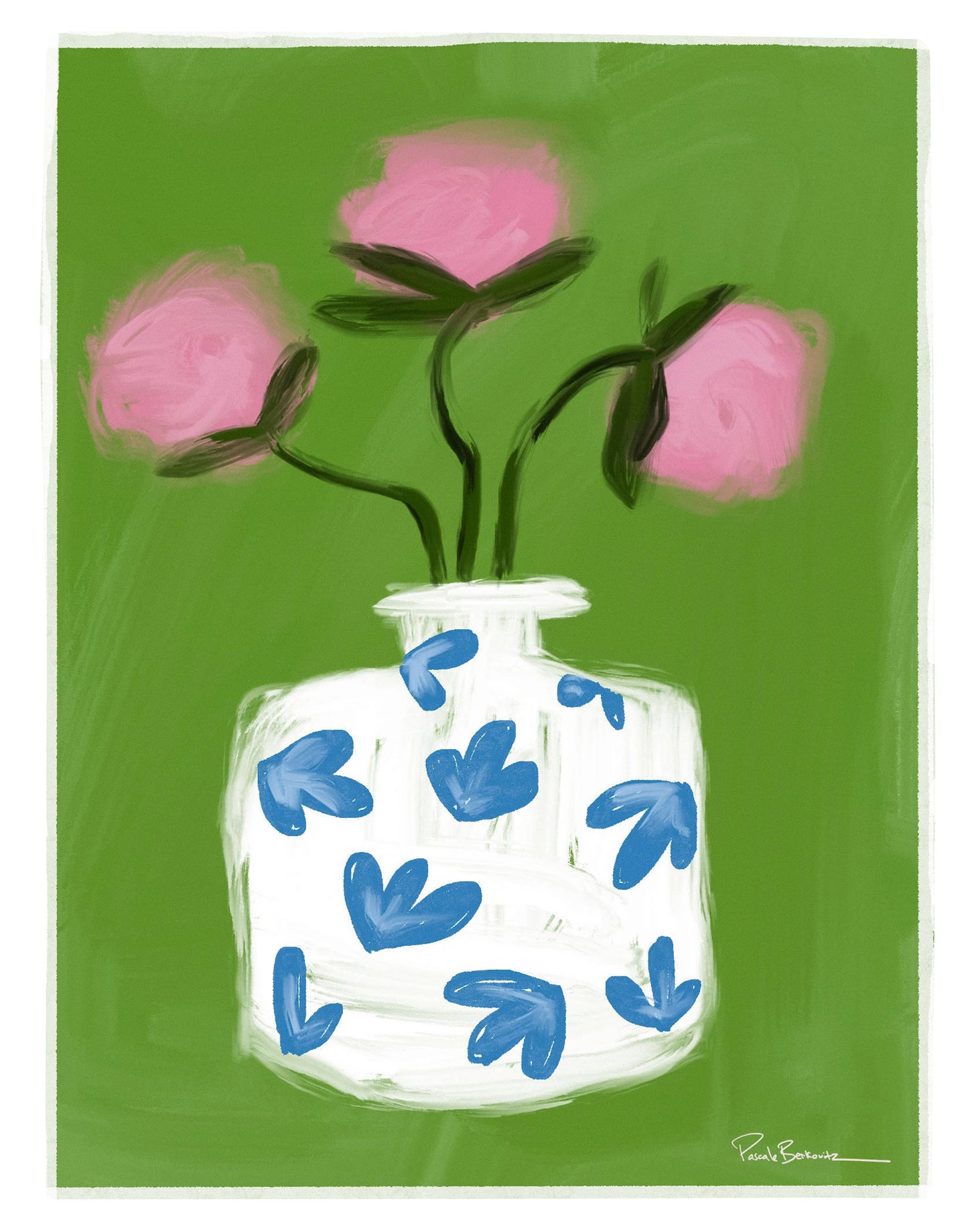 Pascale Berkowitz Studio Art - "Peonies" Giclée Fine Art Print