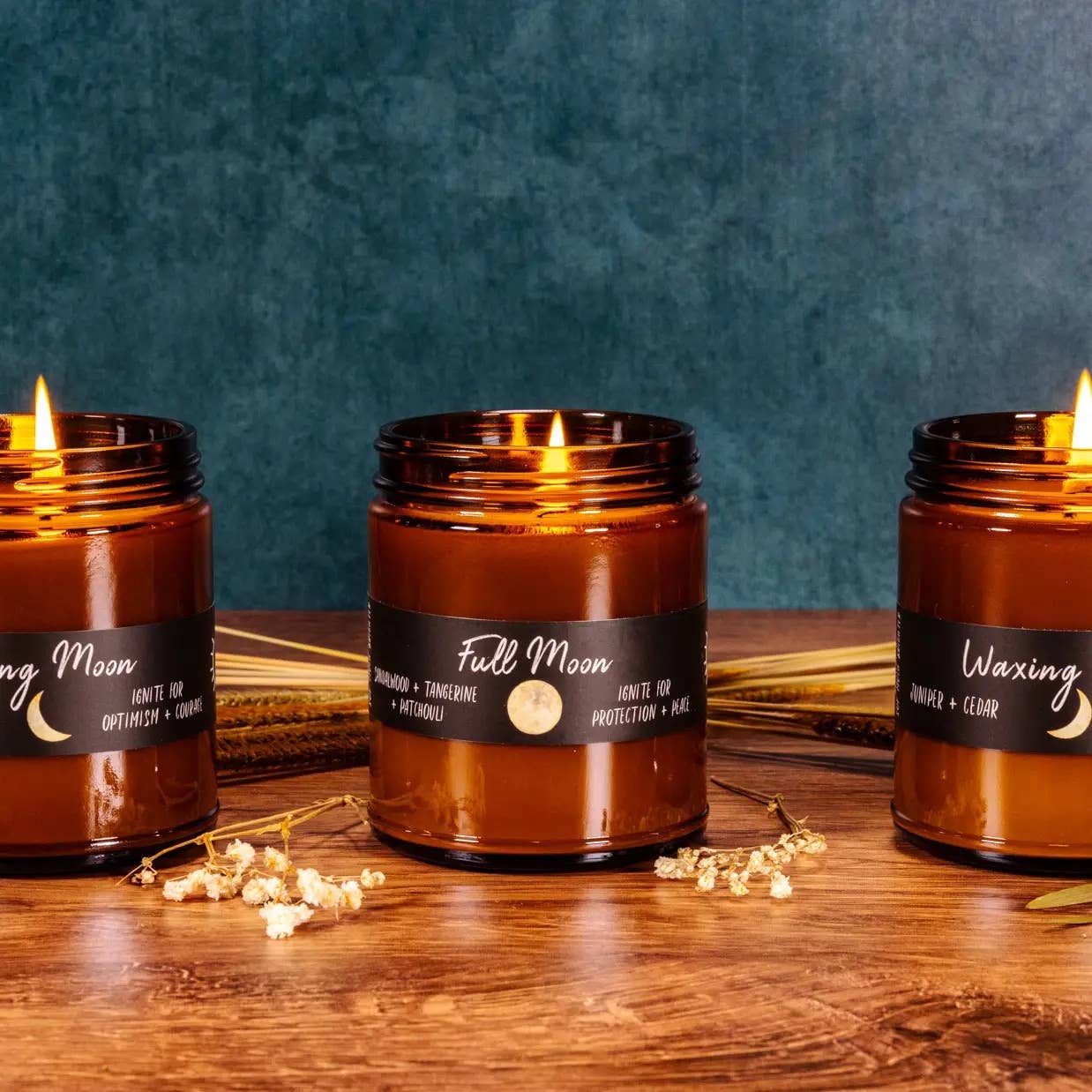 Full Moon // Moon Phase Candle // Non-Toxic Soy Wax Candle
