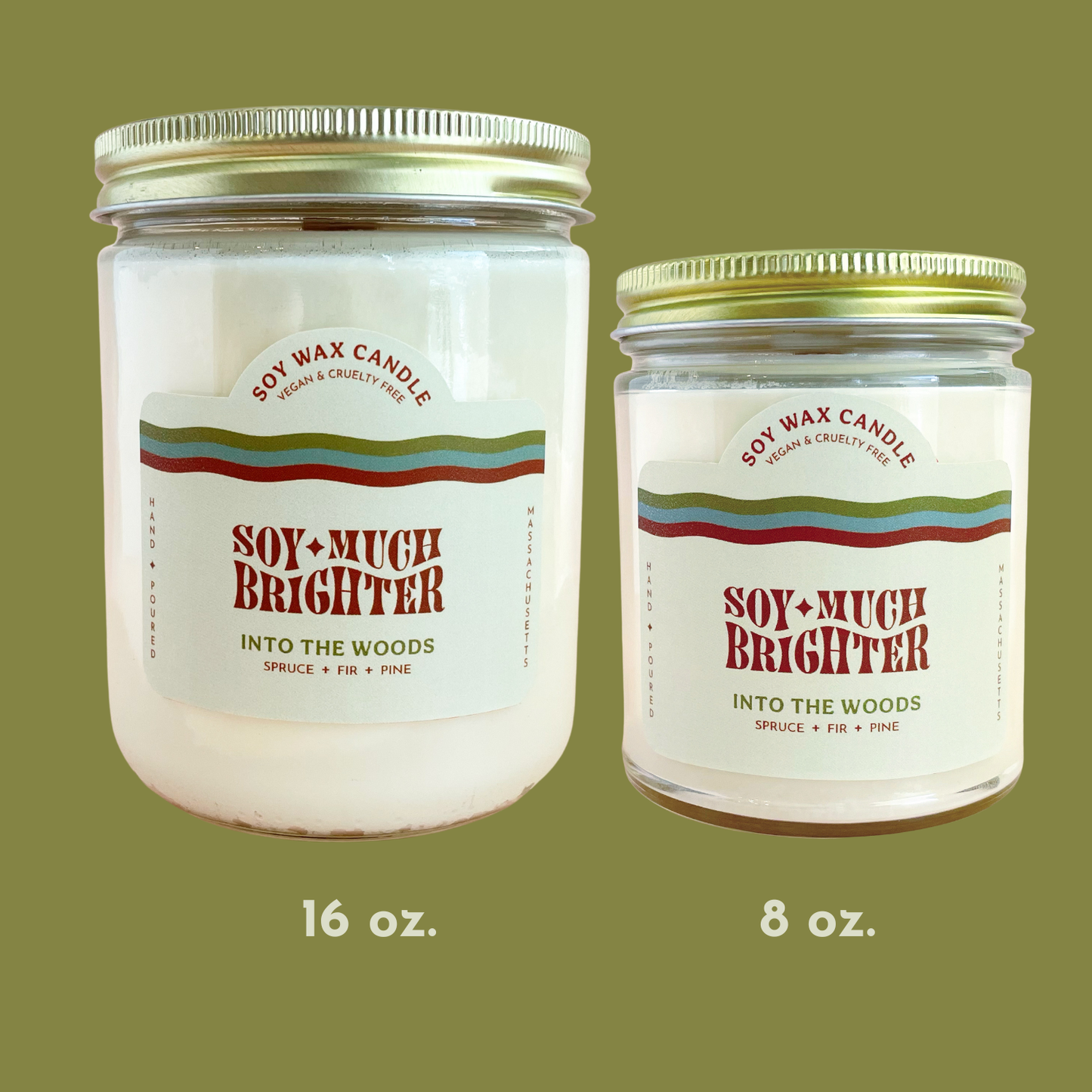 Soy Much Brighter Candle Co. - Into the Woods // Non-toxic Soy Wax Candle