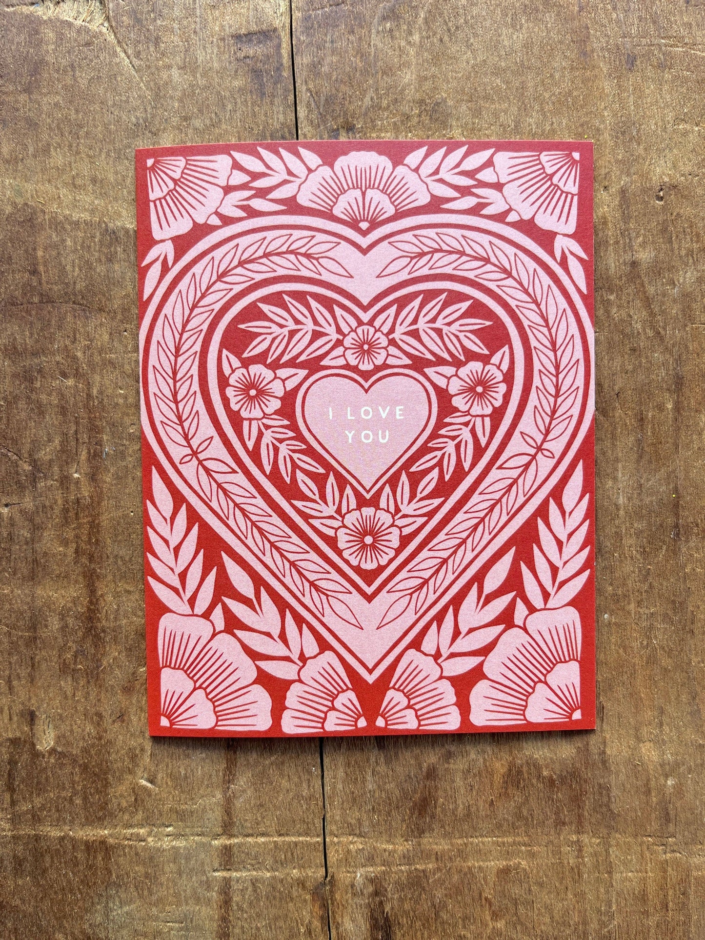 Katharine Watson - "I Love You," Greeting Card
