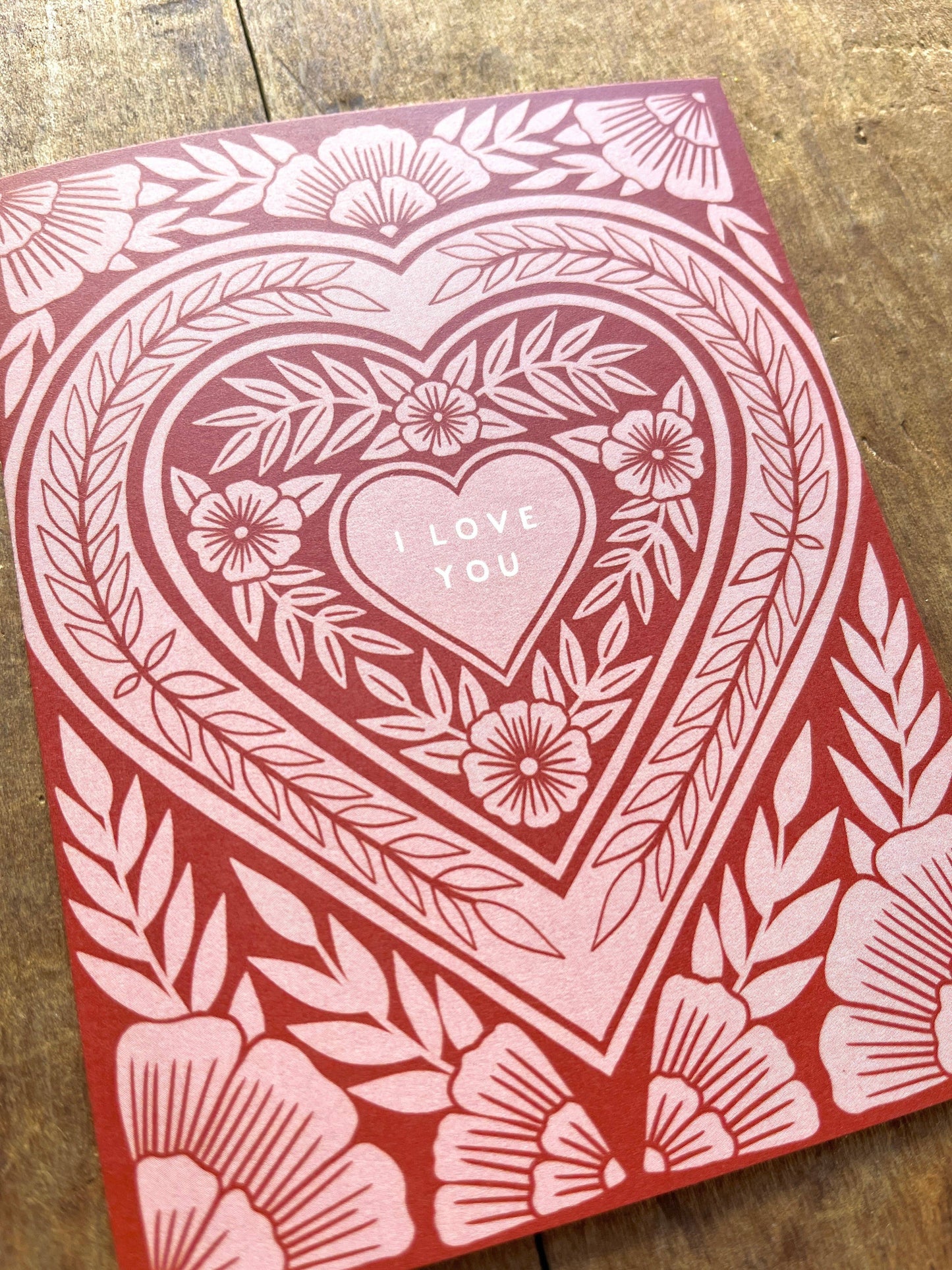 Katharine Watson - "I Love You," Greeting Card