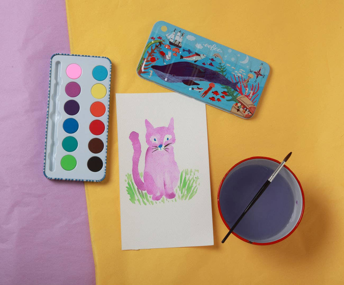 Watercolors Tin - In the Sea
