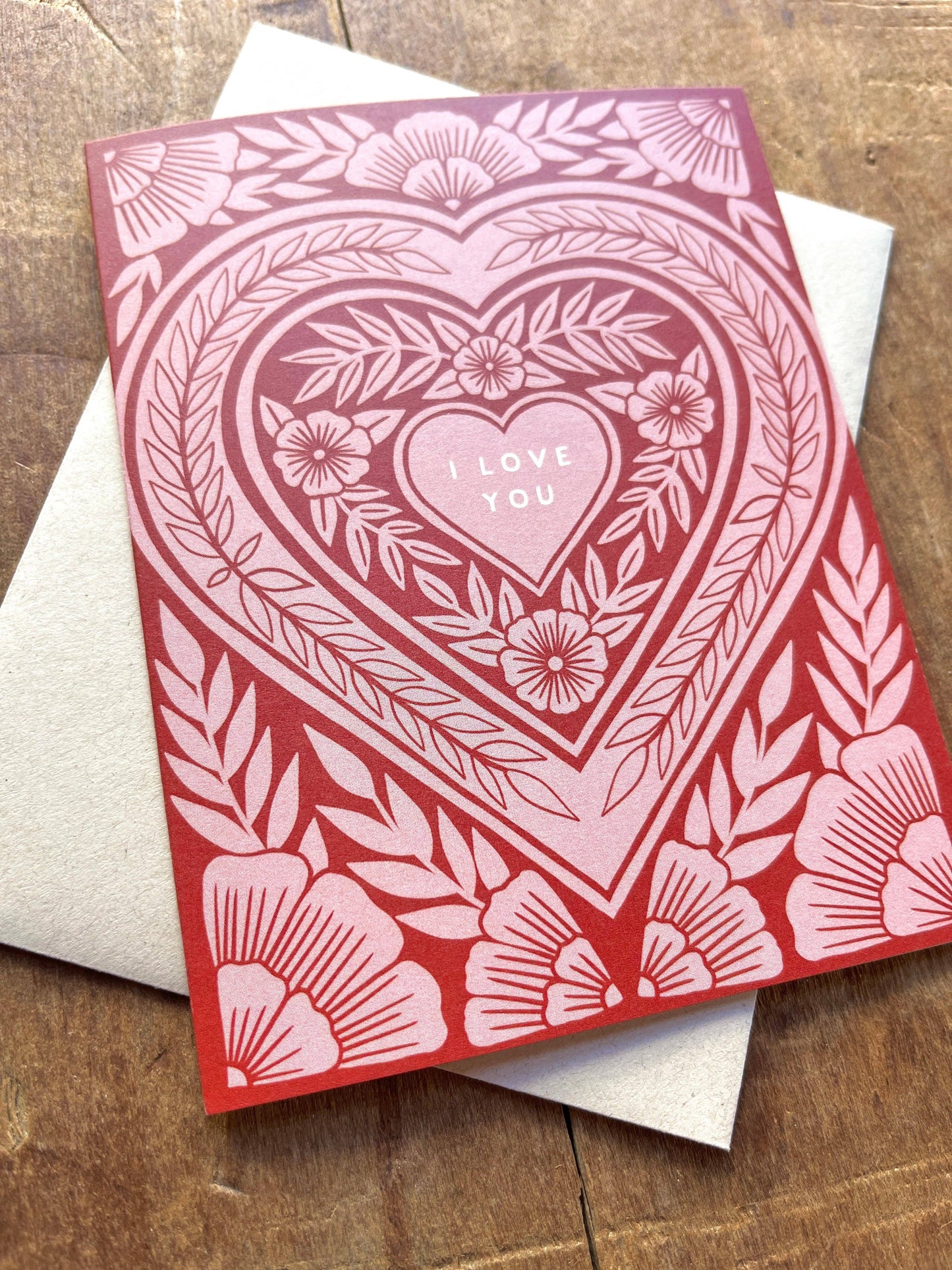 Katharine Watson - "I Love You," Greeting Card