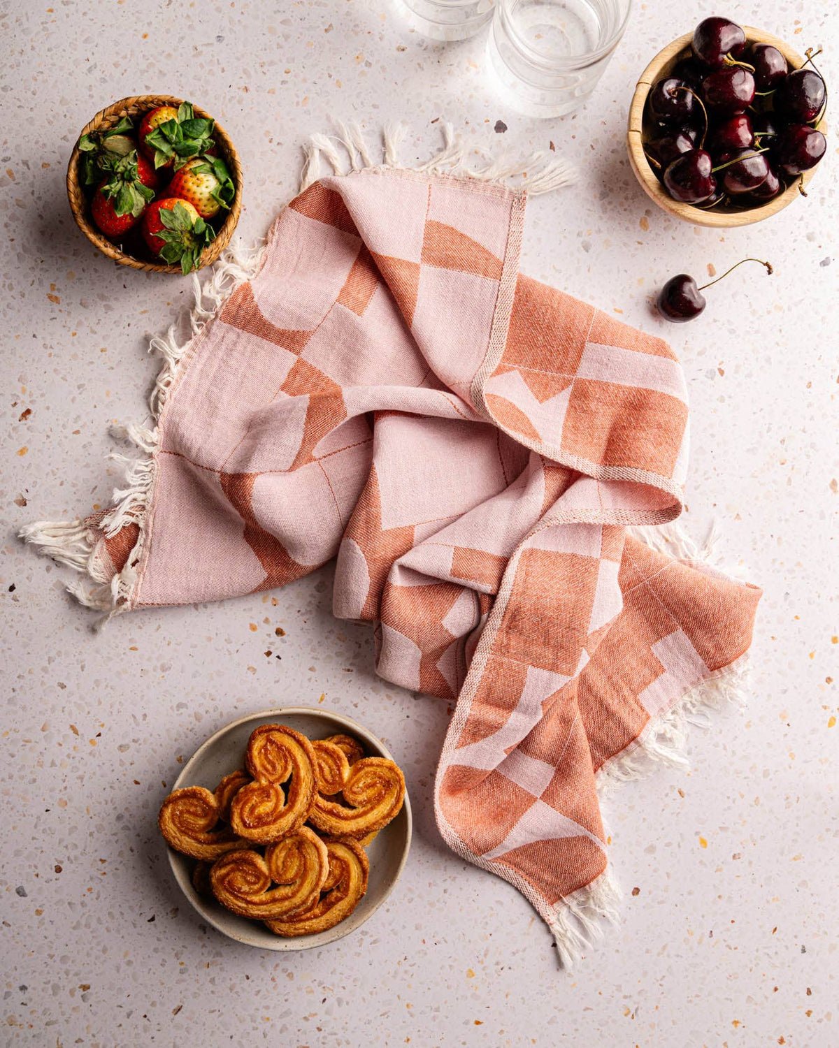 Olive & Loom - Tiles Geometric Tea Towel