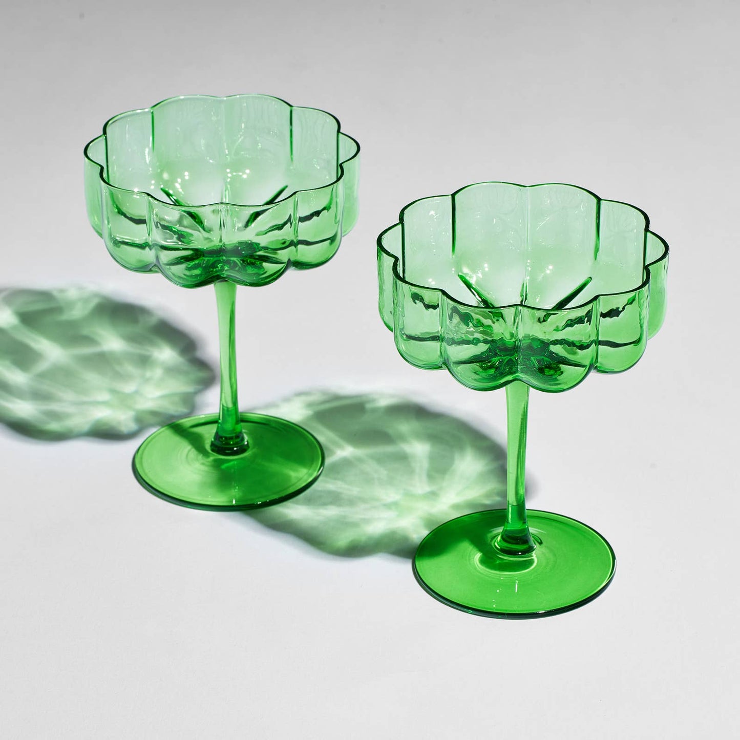Elegant Flower Champagne & Cocktail Coupes