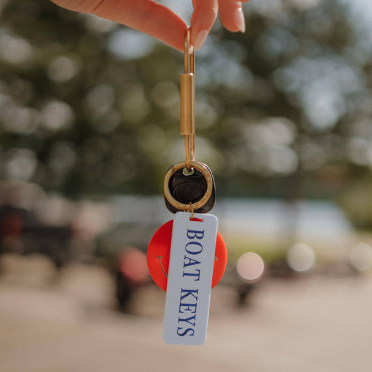 Boat Keys Keychain - Orange