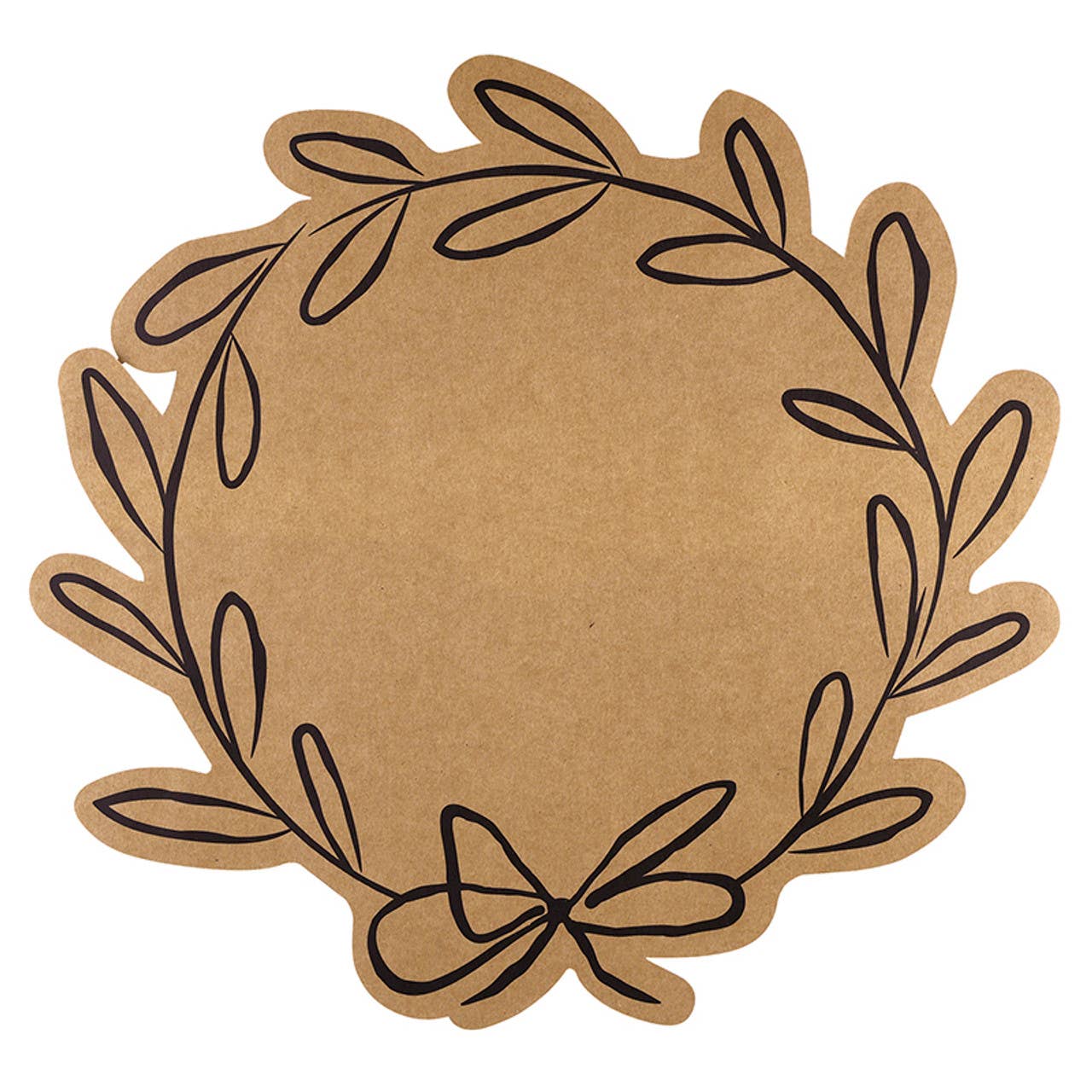 Holiday Wreath Kraft Paper Placemats