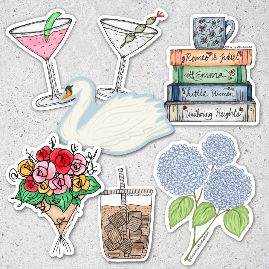 Blue Hydrangeas Sticker