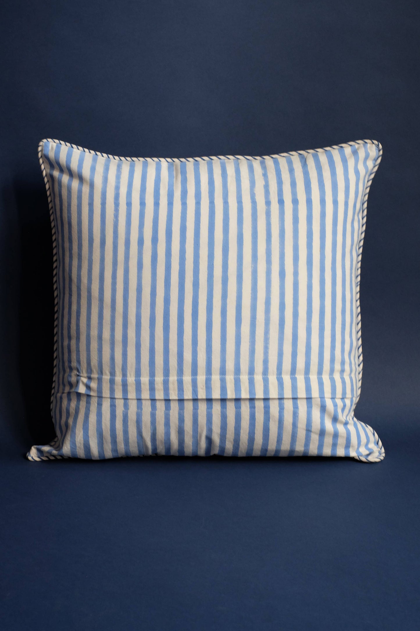 Blue Hydrangea Blockprint Pillowcase 20x20 - Inner Child