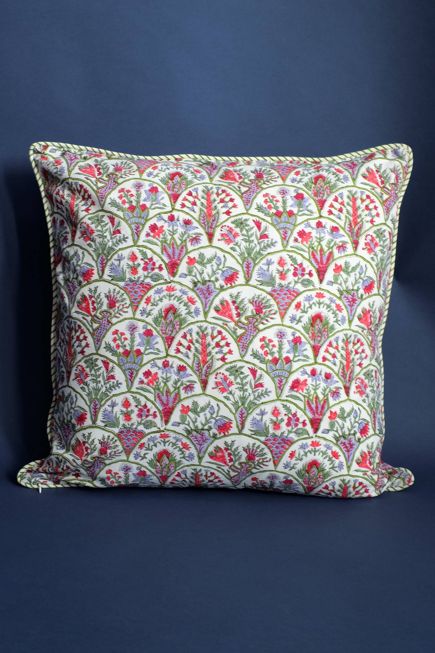 Pink Arch Blockprint Pillow 20x20