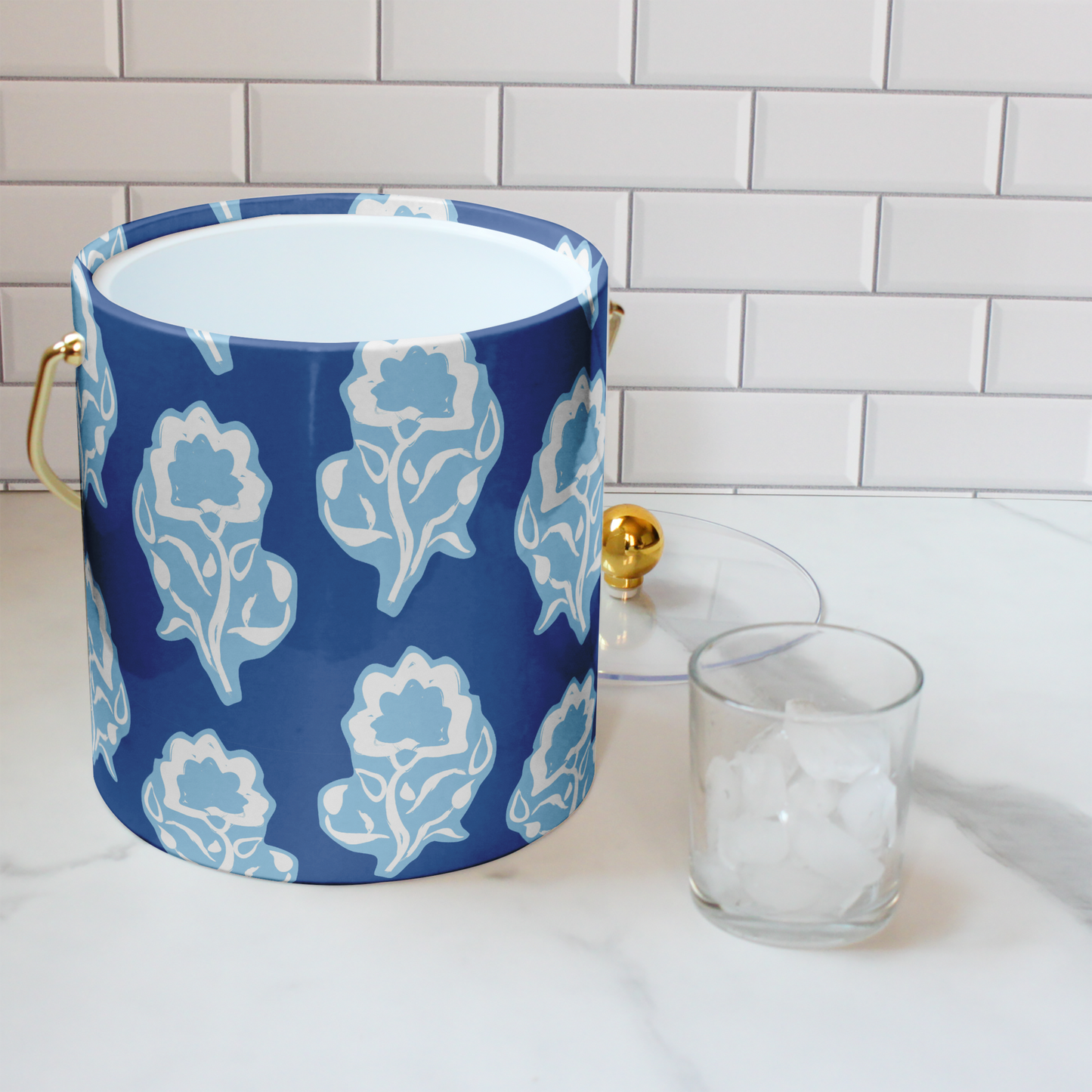 Block Print Ice Buckets - New!