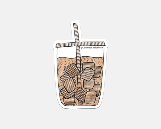 Iced Coffee Sticker
